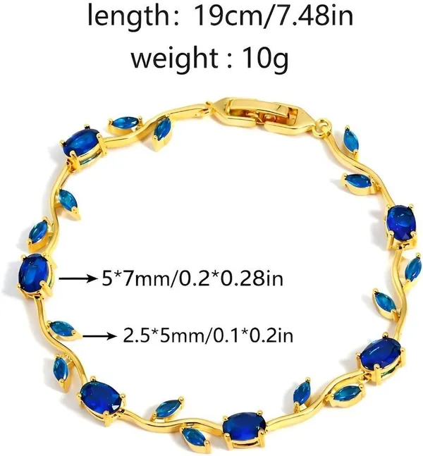 Blue_And_Gold_Stainless_Steel_Bracelet_For_Women