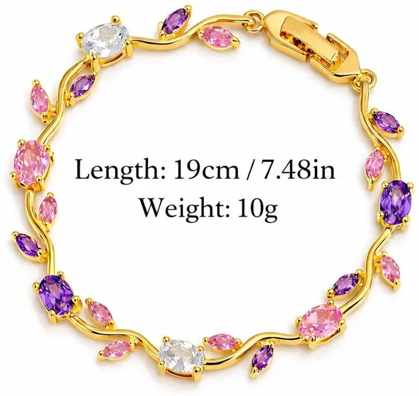 Pink_And_Purple_And_Gold_Stainless_Steel_Bracelet_For_Women