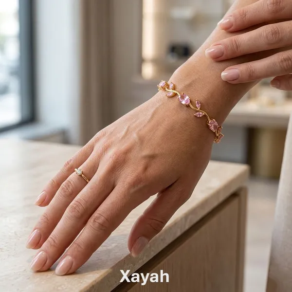 Pink_Stainless_Steel_Bracelet_For_Women