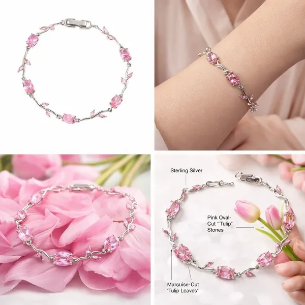 Pink_Alloy_Bracelet_For_Women
