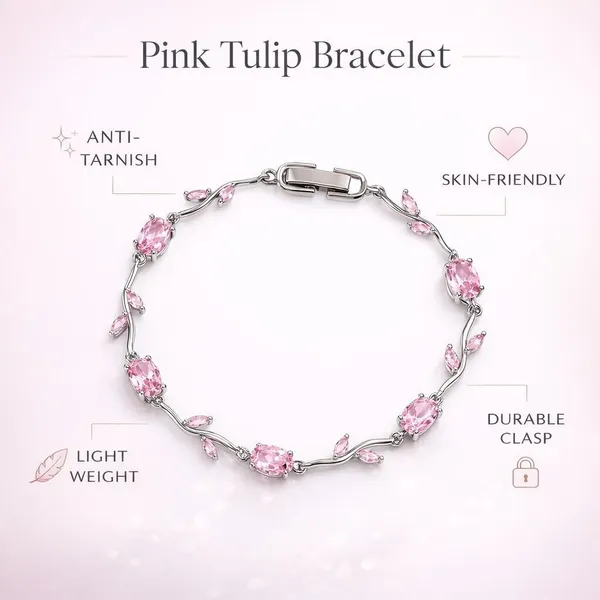 Pink_Alloy_Bracelet_For_Women