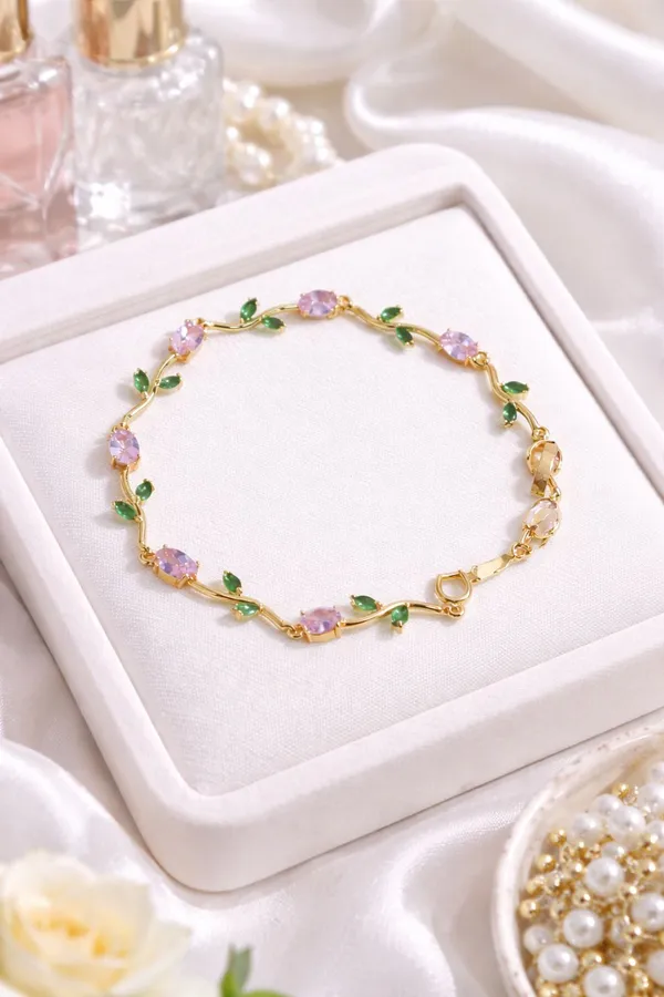 Pink_Stainless_Steel_Bracelet_For_Women