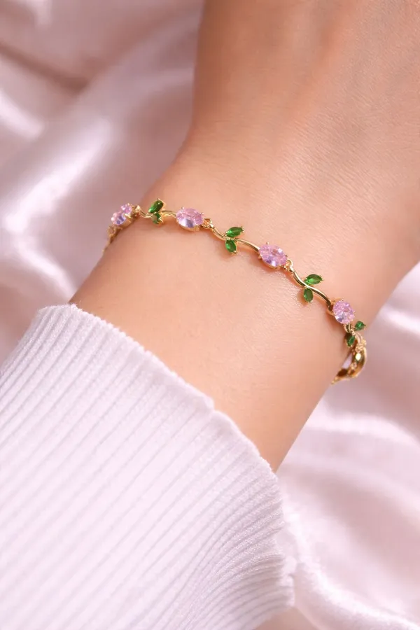 Pink_Stainless_Steel_Bracelet_For_Women