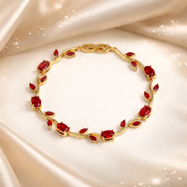 Red_Stainless_Steel_Bracelet_For_Women