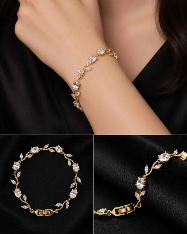 White_Stainless_Steel_Bracelet_For_Women