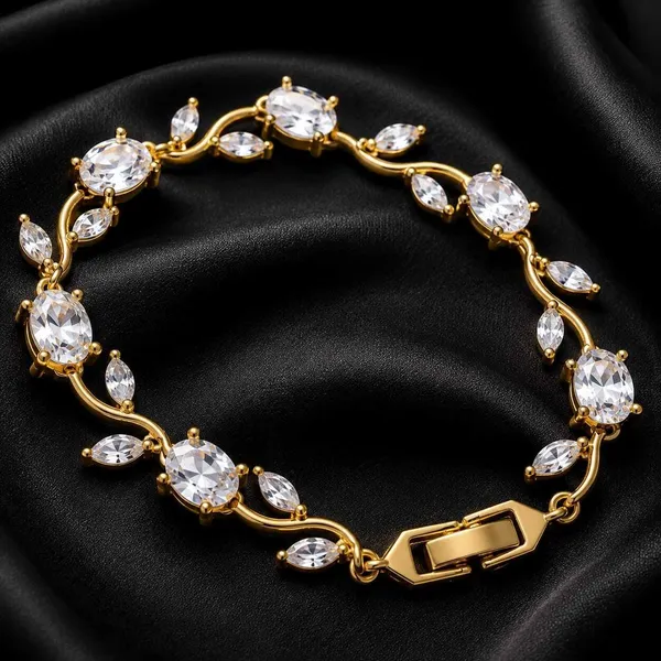 White_Stainless_Steel_Bracelet_For_Women
