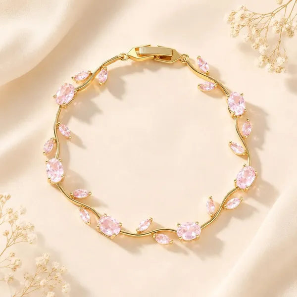 Pink_Stainless_Steel_Bracelet_For_Women