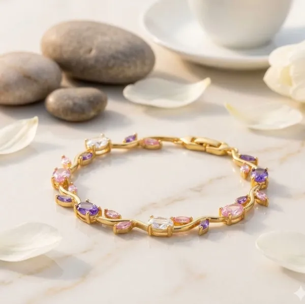 Purple_Brass_Bracelet_For_Women