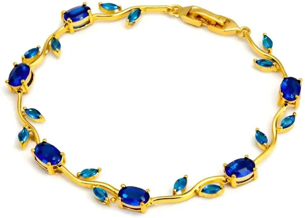 Blue_Stainless_Steel_Bracelet_For_Women