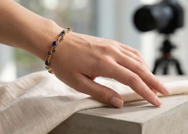 Blue_Stainless_Steel_Bracelet_For_Women
