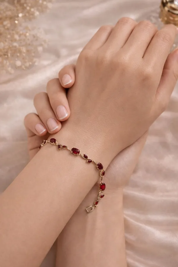 Red_Stainless_Steel_Bracelet_For_Women