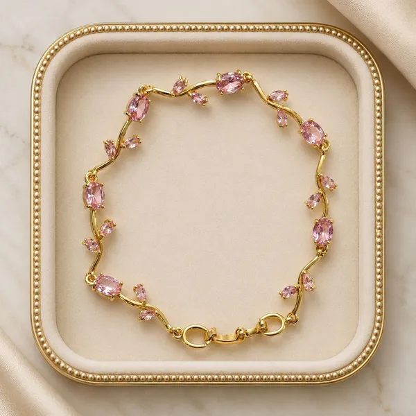 Pink_Stainless_Steel_Bracelet_For_Women