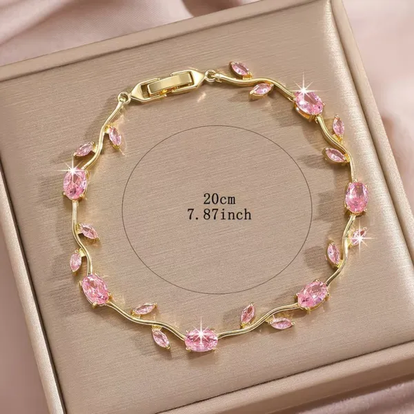 Pink_Stainless_Steel_Bracelet_For_Women