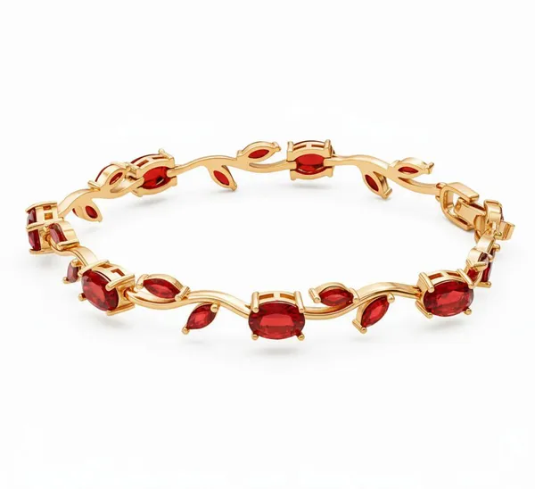 Red_Stainless_Steel_Bracelet_For_Women
