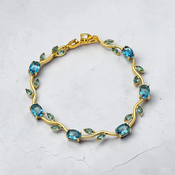 Blue_Stainless_Steel_Bracelet_For_Women