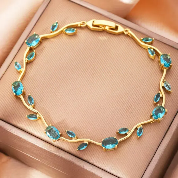 Blue_Stainless_Steel_Bracelet_For_Women