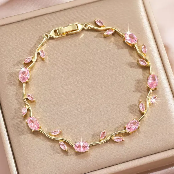 Pink_Stainless_Steel_Bracelet_For_Women