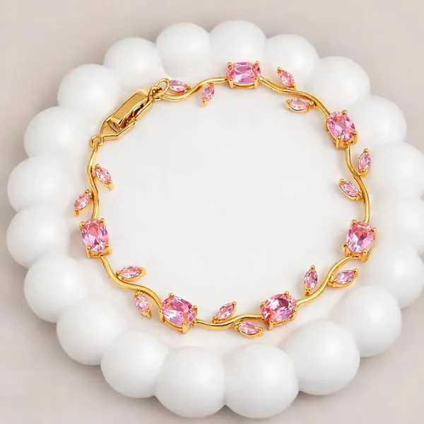 Pink_Stainless_Steel_Bracelet_For_Women