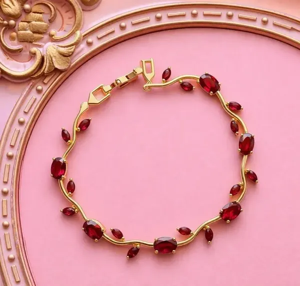 Red_Stainless_Steel_Bracelet_For_Women