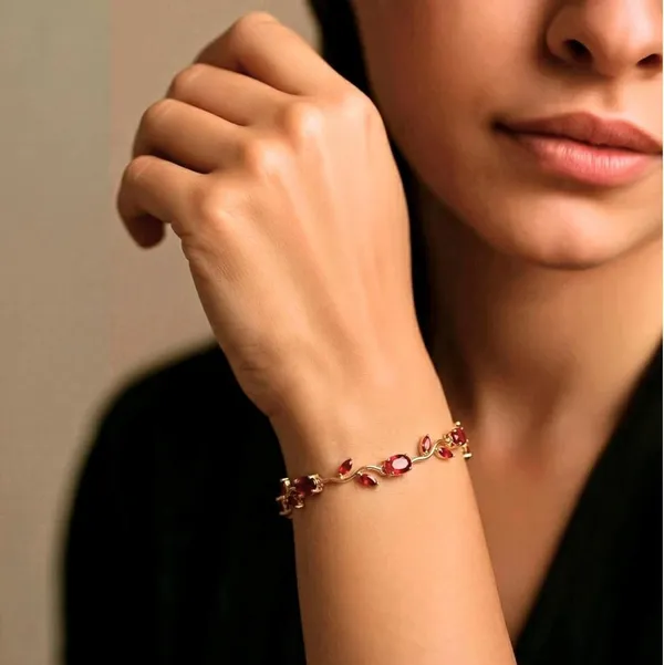Red_Stainless_Steel_Bracelet_For_Women