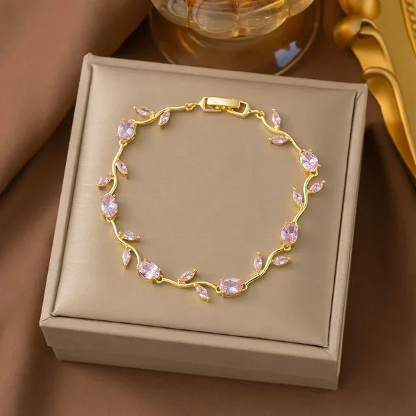 Pink_Stainless_Steel_Bracelet_For_Women