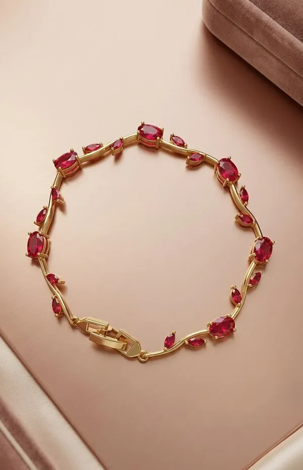 Pink_Alloy_Bracelet_For_Women