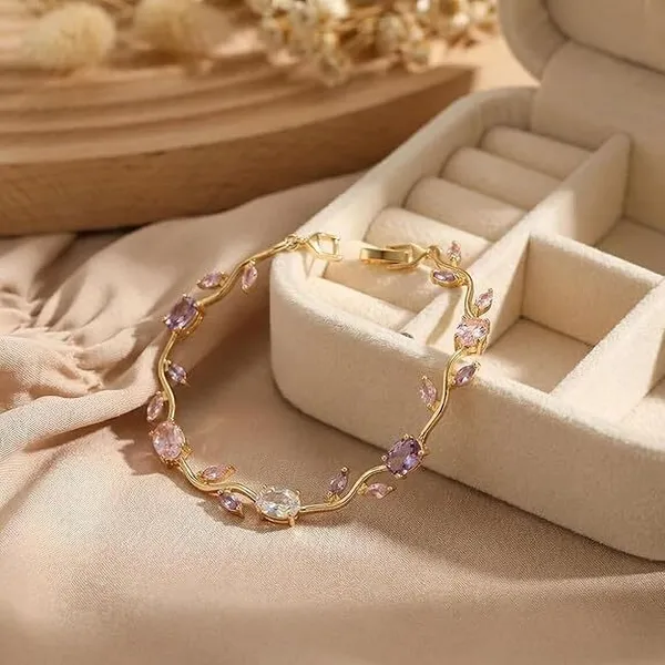 Purple_Alloy_Bracelet_For_Women