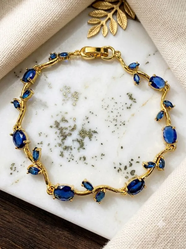 Blue_Stainless_Steel_Bracelet_For_Women
