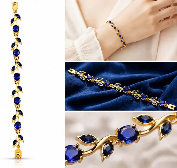 Blue_Stainless_Steel_Bracelet_For_Women
