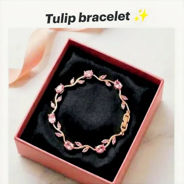 Pink_And_Silver_Stainless_Steel_Bracelet_For_Women