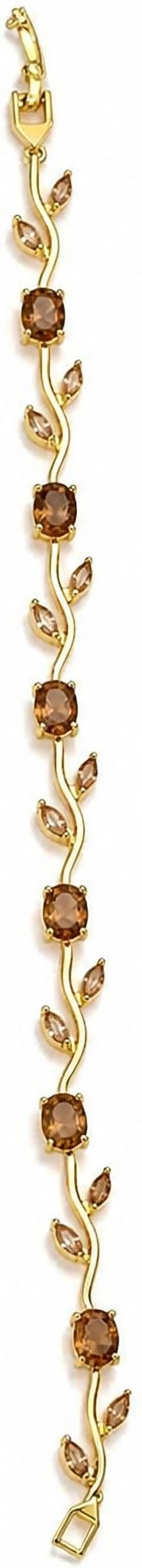 Gold_And_Brown_Metal_Bracelet_For_Women
