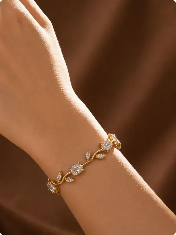 White_Alloy_Bracelet_For_Women