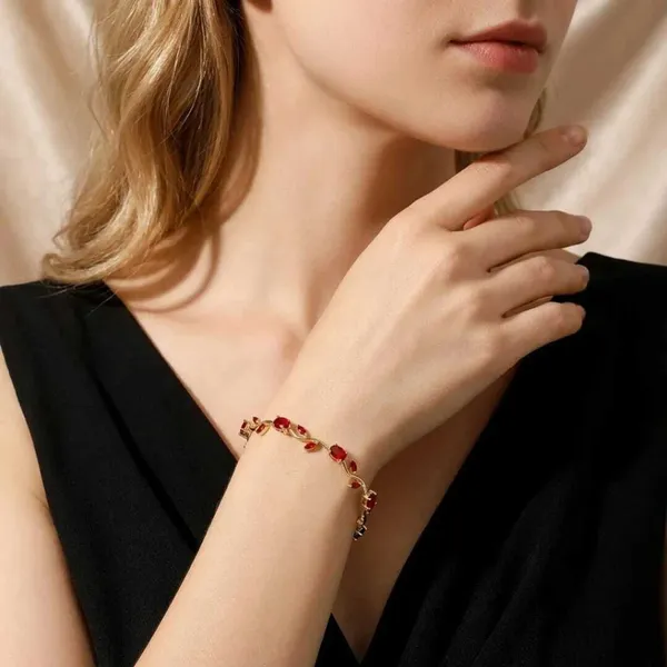Red_And_Gold_Alloy_Bracelet_For_Women