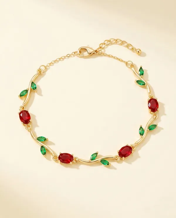 Red_Stainless_Steel_Bracelet_For_Women