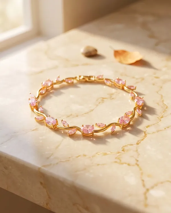 Pink_Stainless_Steel_Bracelet_For_Women