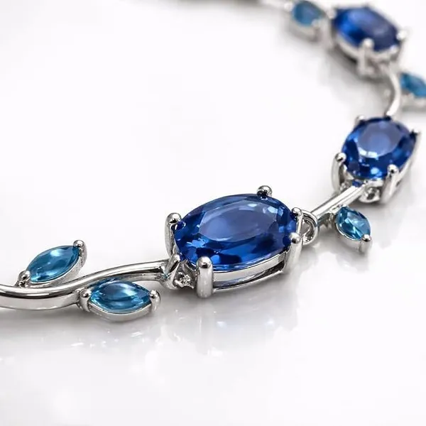 Blue_Stainless_Steel_Bracelet_For_Women