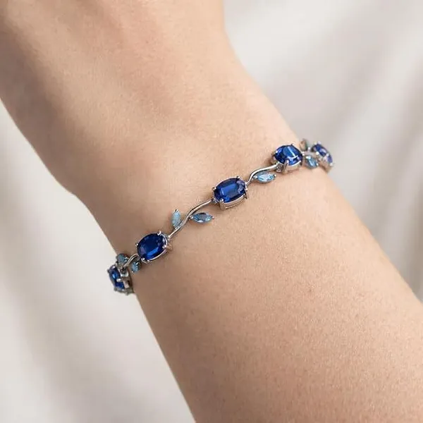 Blue_Stainless_Steel_Bracelet_For_Women
