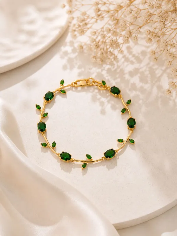 Green_Stainless_Steel_Bracelet_For_Women