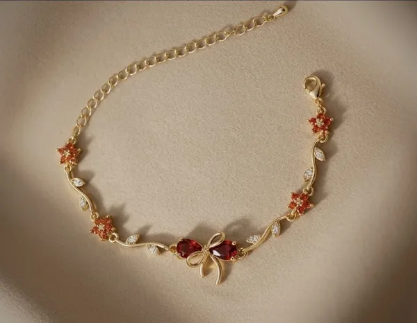 Red_And_Gold_Stainless_Steel_Bracelet_For_Women
