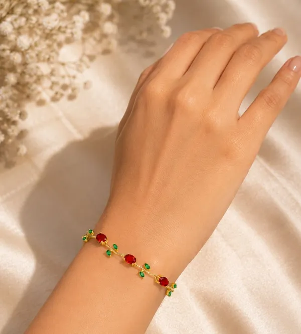 Red_Stainless_Steel_Bracelet_For_Women