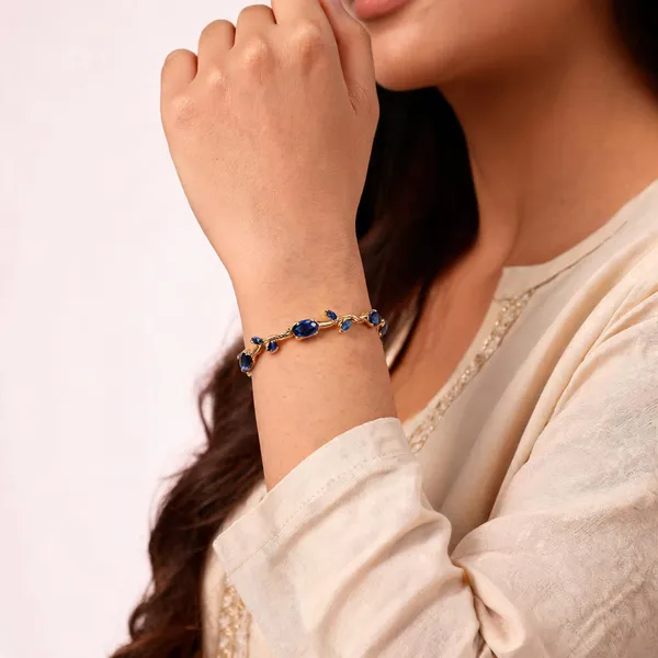 Blue_Stainless_Steel_Bracelet_For_Women