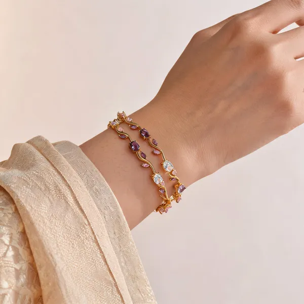 Multicolor_Stainless_Steel_Bracelet_For_Women