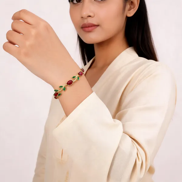 Blue_And_Gold_Stainless_Steel_Bracelet_For_Women