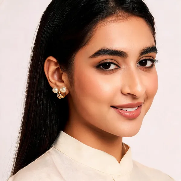Gold_Metal_Stud_Earring_For_Women_Pack_Of_2