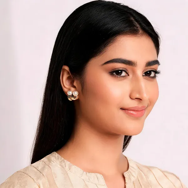 Gold_Metal_Stud_Earring_For_Women_Pack_Of_2