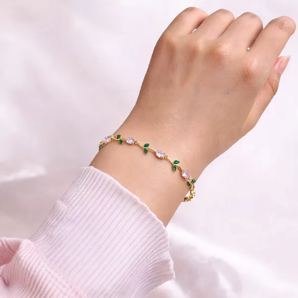 Pink_Stainless_Steel_Bracelet_For_Women