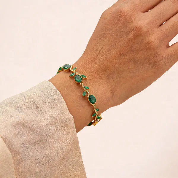 Green_Stainless_Steel_Bracelet_For_Women
