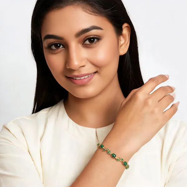 Green_Stainless_Steel_Bracelet_For_Women