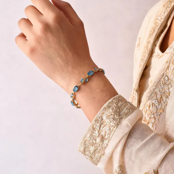 Blue_Stainless_Steel_Bracelet_For_Women
