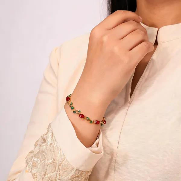 Red_Stainless_Steel_Bracelet_For_Women